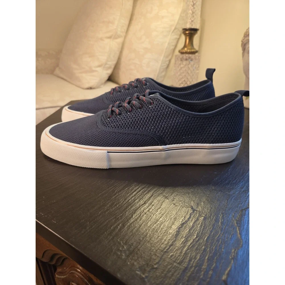 New! Sperry Men's Top Sider Seabreeze Mesh Sneakers Navy Blue Marine Sz 9.5 $100